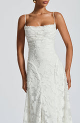 Elegant Women's Maxi Evening Dress with Spaghetti Straps