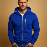 Men's Zip-Up Hoodie with Hood Comfortable Fit