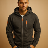 Men's Zip-Up Hoodie with Hood Comfortable Fit