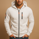 Men's Zip-Up Hoodie with Hood Comfortable Fit