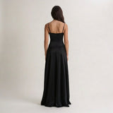 Silky Satin Floor-Length Dress