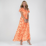 Vessira - Elegant Floral Maxi Dress