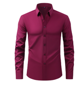 Premium Men's Wrinkle-Free Stretch Formal Shirt