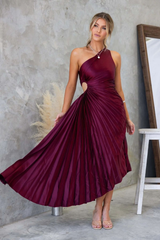 Elegant Audrine Women's Midi Dress - Modern and Refined
