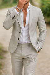 Pánský Slim Fit set blejzr a kalhoty s detaily kapes