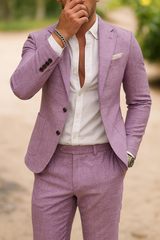 Pánský Slim Fit set blejzr a kalhoty s detaily kapes