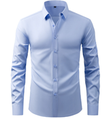 Premium Men's Wrinkle-Free Stretch Formal Shirt