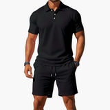 Adamor – Men's Polo Shirt And Shorts Casual Set