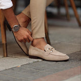 Edwarden – Mens Slip On Loafers With Metal Detail