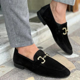 Edwarden – Mens Slip On Loafers With Metal Detail