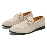 Edwarden – Mens Slip On Loafers With Metal Detail
