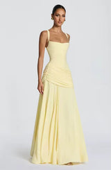 Miss | Maxi Jurk Dames Bruiloft - Viscose - Miss Madera