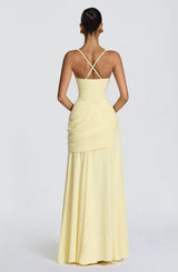 Miss | Maxi Jurk Dames Bruiloft - Viscose - Miss Madera