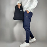 Men's Tapered Fit Joggers with Elastic Waist