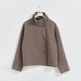 Cirelle - Women Double Breasted Short Coat