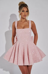 Image of Women's Bow A-Line Mini Dress