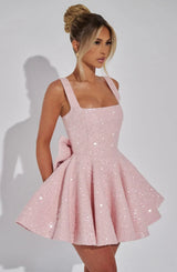 Image of Women's Bow A-Line Mini Dress