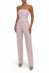 Image of Women's Strapless Two-Piece Set