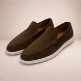 Men's Casual Leather Loafers Regular Fit Slip-on