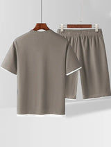 Waffle Knit T-Shirt Short Co-ord Set