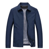 Minimalist Zip-Front Casual Summer Jacket for Men