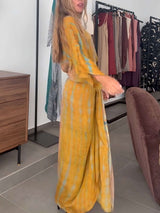 Kindara - Printed Kimono Dress