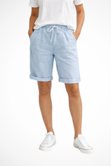 Women's Relaxed Fit Linen Capri Pants for Everyday Wear