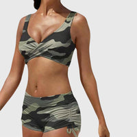 Cyzrel - Costume da bagno bikini a due pezzi mimetico