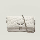 Crossbody Bag with Wing Emblem