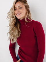 Alvera - Maglione classico da donna a collo alto