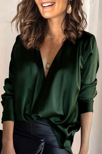 Aveline - Casual V Neck Womens Blouse