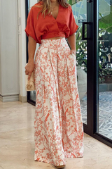 Genevora - Premium Satin Palazzo Set