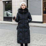 Iselotte – Women’s Long Puffer Down Coat with Collar