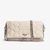 Crossbody Bag with Wing Emblem
