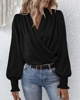 Isadora – Womens Long Sleeve Wrap Blouse