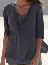 Marisse - Elegant bluse med lagdelt effekt