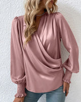 Isadora – Womens Long Sleeve Wrap Blouse