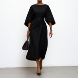 Eldra - Long Dress with Batwing Sleeves