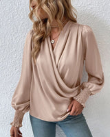 Isadora – Womens Long Sleeve Wrap Blouse