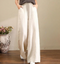 Pantalon élégant et ample en coton pour femmes