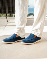 Men's Suede-Look Slip-On Loafers with Comfort Sole