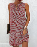 Robe élégante sans manches avec couvrance ventre