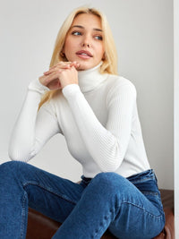Alvera - Maglione classico da donna a collo alto