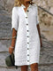 FrenchLou - Robe élégante en coton pour l'automne