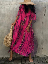 Velora  - Printed Kaftan Maxi Dress