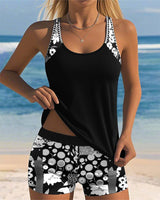 Caelia – Floral Tankini Swim Set Women