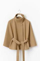 Elowen – Women’s Wool Coat with High Collar