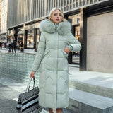 Iselotte – Women’s Long Puffer Down Coat with Collar