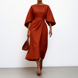 Eldra - Long Dress with Batwing Sleeves