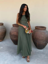 Tolinda - Robe maxi en mesh à une épaule
